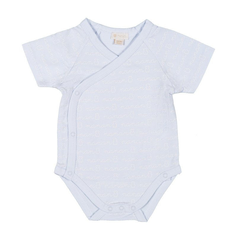 Body Manga Corta Nanan Celeste 0-3 Meses