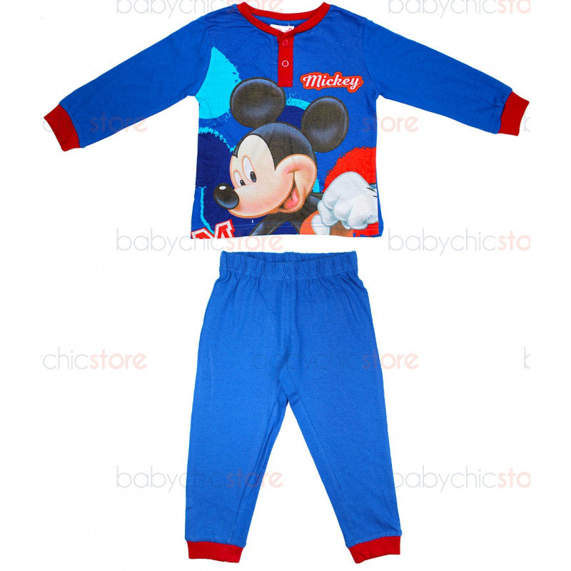 Pijama Primavera/Verano Mickey Mouse Azul - 2 Años