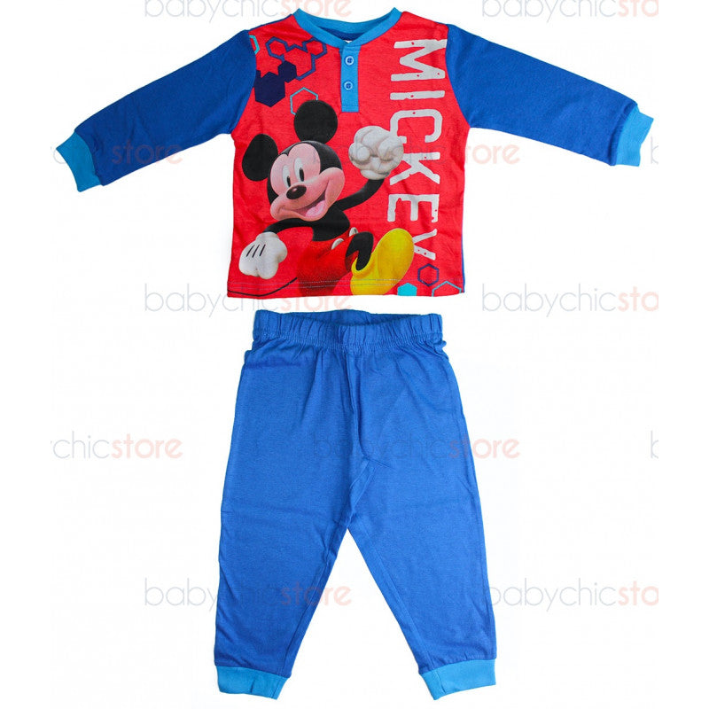 Pijama Primavera/Verano Mickey Rojo - 3 Años