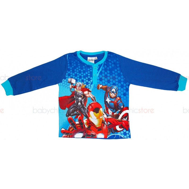 Pijama Primavera/Verano Avengers Azul - 5 Años
