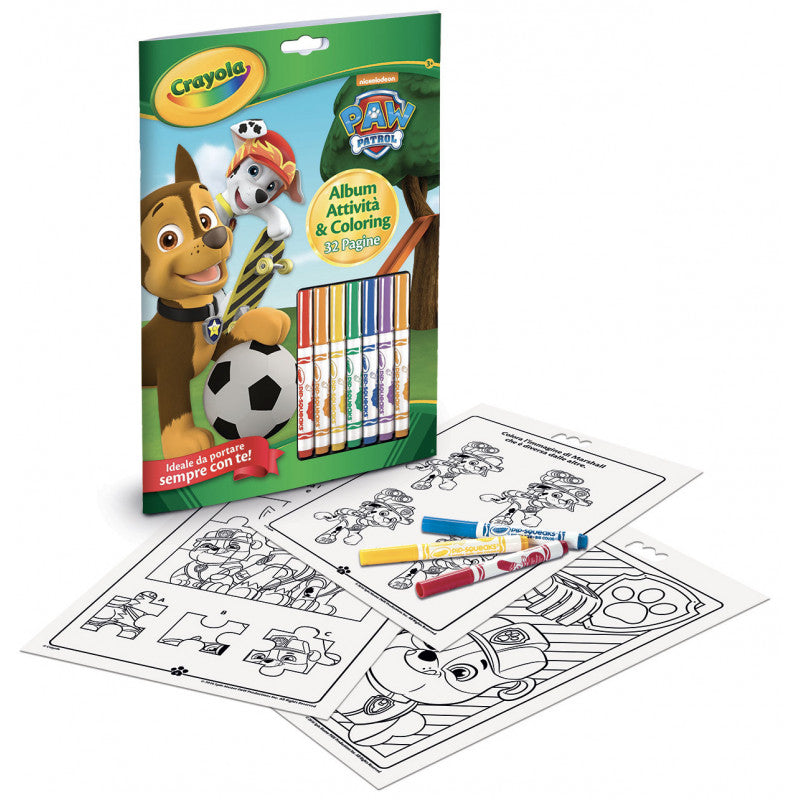 Álbum para colorear con actividades - Patrulla Canina