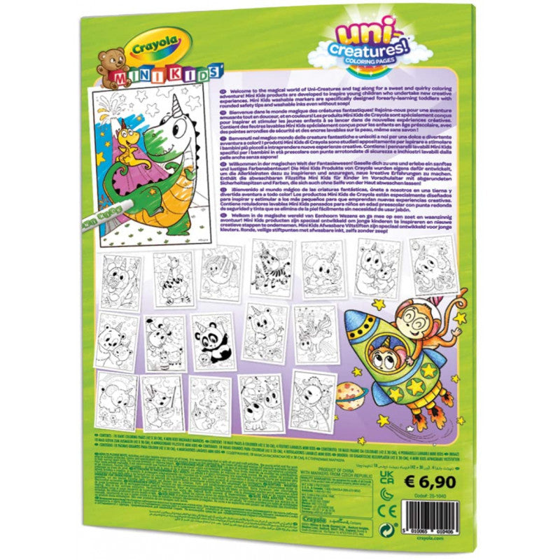 Maxi Páginas para Colorear - Uni Criaturas
