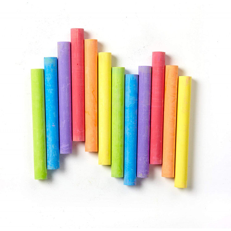 12 Tizas de Colores Antipolvo Crayola
