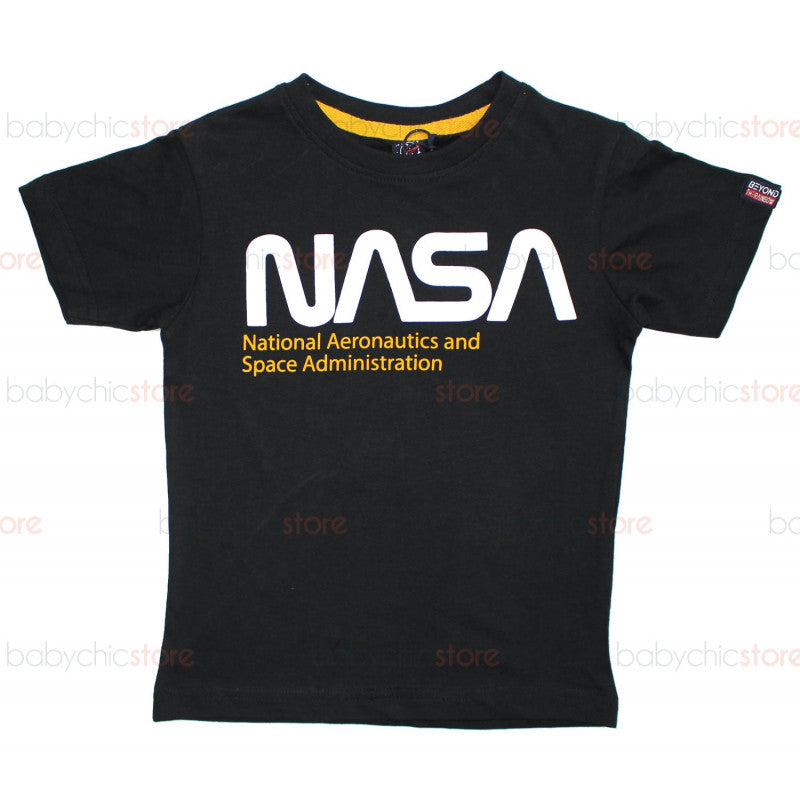 Camiseta NASA Negra - 12 Años