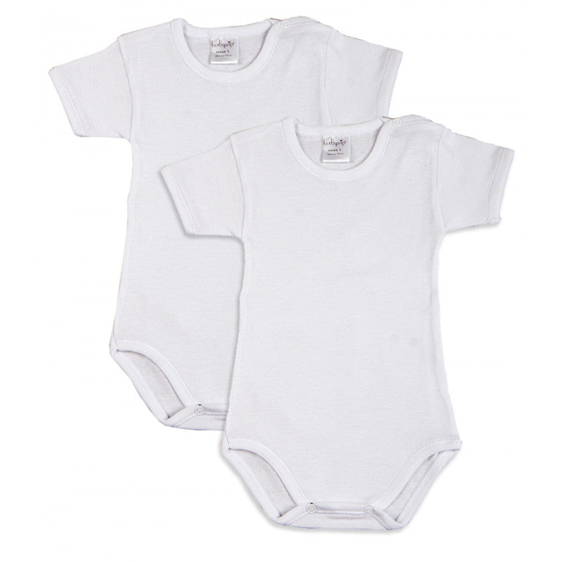 Set 2 Bodis de Manga Corta para Recién Nacido - 24 Meses