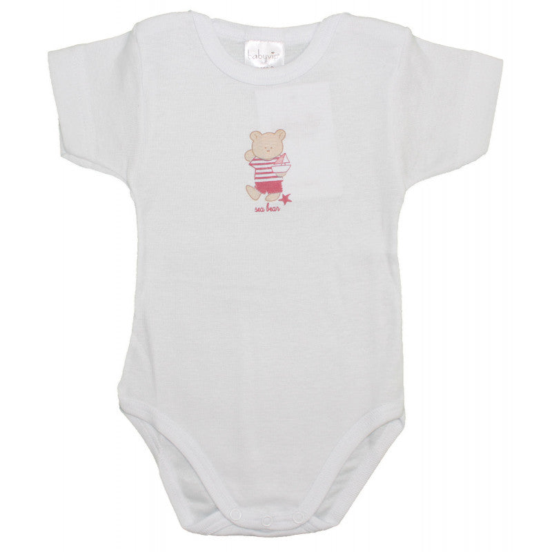 Set 2 Bodys Osito Rosa - 9 Meses