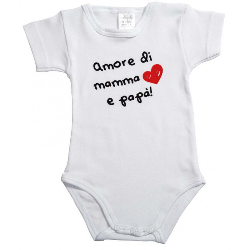 Body Recién Nacido de Manga Corta - Amor de Mamá y Papá