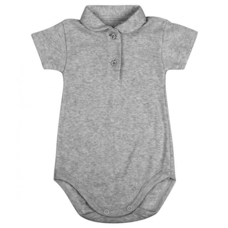 Body de bebé modelo Polo - Gris