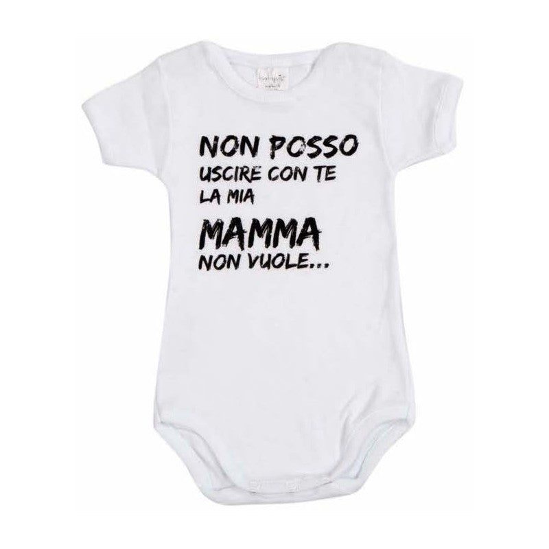 Body de bebé - No puedo salir contigo, mi mamá no quiere - 9 Meses