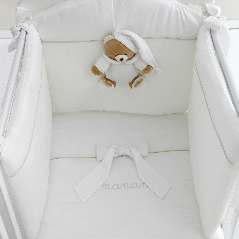 Completo Nórdico Protector Cuna Tato Nanan - Blanco