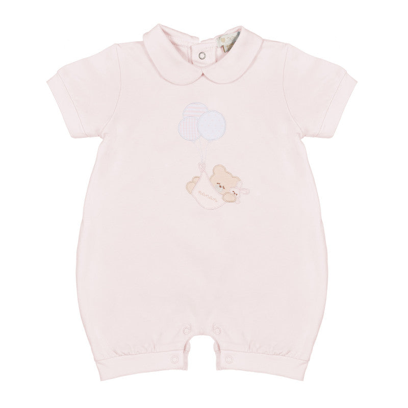 Pelele Rosa con Osito y Globos Nanan - 6 Meses
