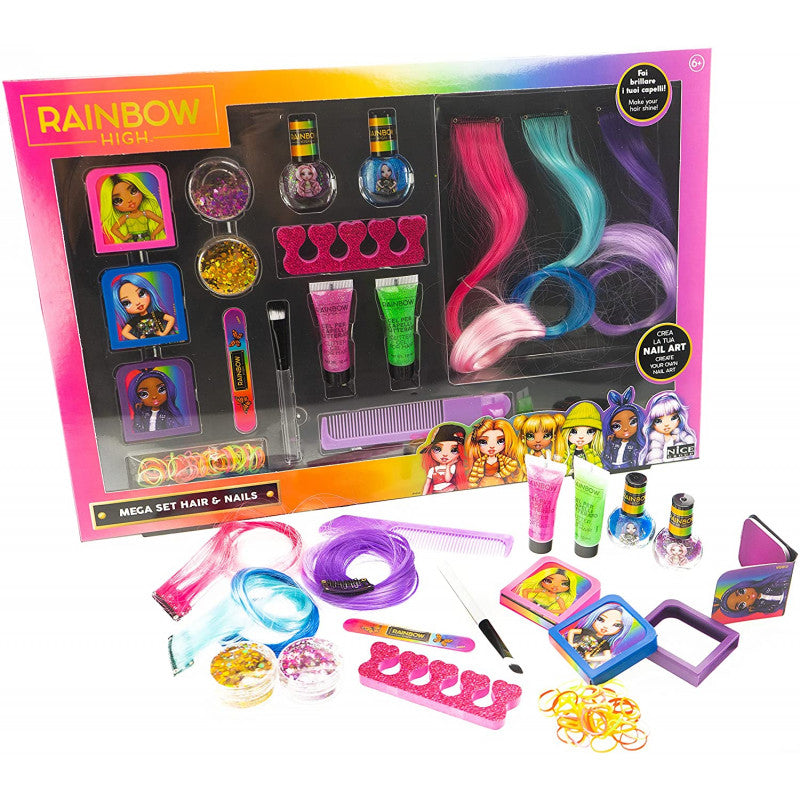 Rainbow High Mega Set Pelo y Uñas