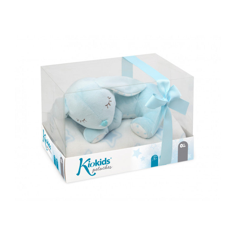 Peluche Conejito con Manta - Azul
