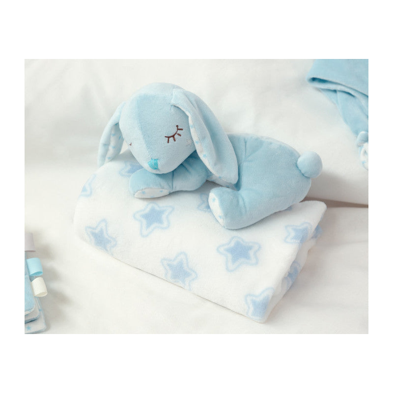 Peluche Conejito con Manta - Azul