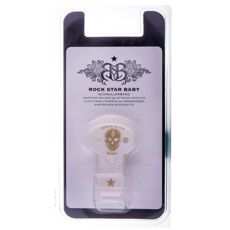 Cadena para chupete Piratas Blanco