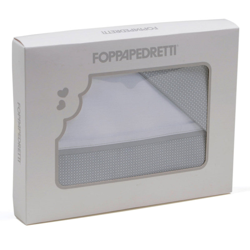 Foppapedretti - Juego de sábanas para cuna - Gris