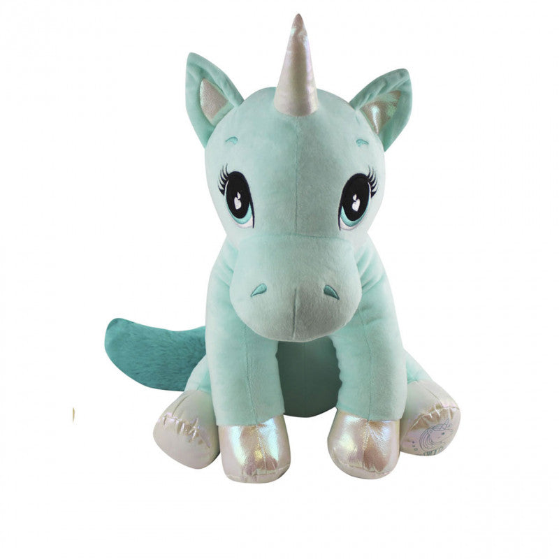Peluche unicornio 40 cm verde