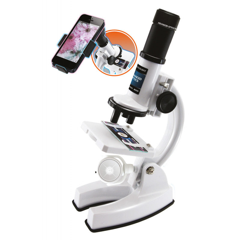 Microscopio con soporte para Smartphone
